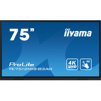 IIYAMA 75 cali ProLite TE7512MIS-B3AG INFRARED 40pkt IPS 4K 24/7 7H WiFi VGA HDMI USB-c Bluetooth metal 8ms vesa głośniki 2 x 16W