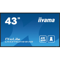 IIYAMA 42.5 cala ProLite LH4375UHS-B1AG 24/7 IPS ANDROID.11 4K 500cd/m2 WiFi 3xHDMI DP Daisy/Chain 2xUSB 2x10W RJ45 iiSignage2 FailOver SDM 4GB/32GB