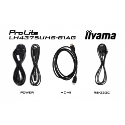 IIYAMA 42.5 cala ProLite LH4375UHS-B1AG 24/7 IPS ANDROID.11 4K 500cd/m2 WiFi 3xHDMI DP Daisy/Chain 2xUSB 2x10W RJ45 iiSignage2 FailOver SDM 4GB/32GB