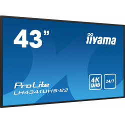 IIYAMA ProLite LH4341UHS-B2 42.5 cala 24/7 500cd 4K IPS 3xHDMI
