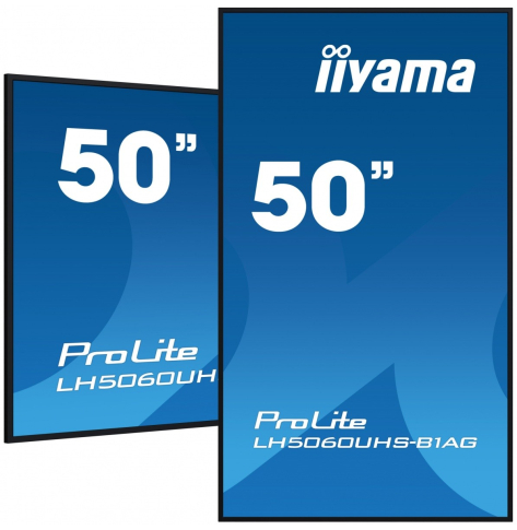 IIYAMA 49.5 cala LH5060UHS-B1AG matowy 24h/7 500(cd/m2) VA 3840 x 2160 UHD(4K) Android.11 Wifi CMS(iiSignage2)
