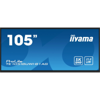 IIYAMA 104.6 cala TE10518UWI-B1AG INFRARED 40pkt VA 21:9(5K) 8xUSB 8xMIC 2x16W+Subwoofer(16W) Android 13 WiFi Slot OPS 7H 450(cd/m2)