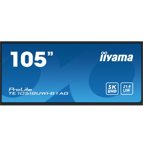 IIYAMA 104.6 cala TE10518UWI-B1AG INFRARED 40pkt VA 21:9(5K) 8xUSB 8xMIC 2x16W+Subwoofer(16W) Android 13 WiFi Slot OPS 7H 450(cd/m2)
