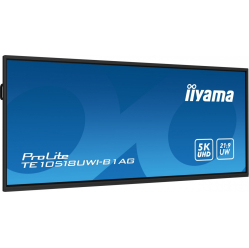 IIYAMA 104.6 cala TE10518UWI-B1AG INFRARED 40pkt VA 21:9(5K) 8xUSB 8xMIC 2x16W+Subwoofer(16W) Android 13 WiFi Slot OPS 7H 450(cd/m2)
