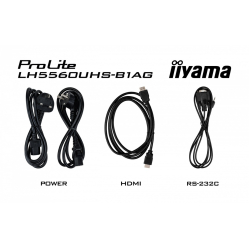 IIYAMA 55 cale LH5560UHS-B1AG matowy 24h/7 500(cd/m2) VA 3840 x 2160 UHD(4K) Android.11 Wifi CMS(iiSignage2)