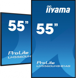 IIYAMA 55 cale LH5560UHS-B1AG matowy 24h/7 500(cd/m2) VA 3840 x 2160 UHD(4K) Android.11 Wifi CMS(iiSignage2)