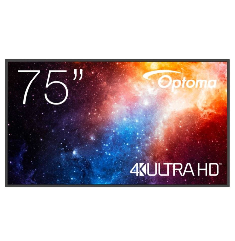 Optoma 75 cali N3751K matowy 24h/7 450cd/m2 USB-C 4K UHD (3840 x 2160) Android 11 Wifi+BT OMS kod producenta H1F2C0GBW10