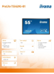 IIYAMA 55 cali T5562AS-B1 POJ.20PKT.24/7 VA 500cd ANDROID8.0