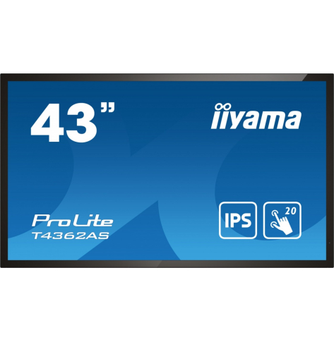 IIYAMA 43 cale T4362AS-B1 20pkt. 24/7 IPS 500cd ANDROID 8.0