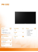 Monitor AG NEOVO PM-3202 CZARNY 350cd/m2 1400:1 24/7 