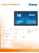 IIYAMA 15.6 cali T1624MSC-B1 IPS poj.10pkt.450cd 24/7 media player 6H