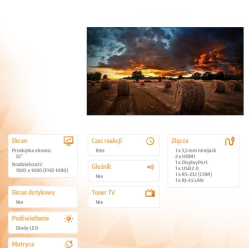 Samsung VM55B-U 55 cali Video Wall Matowy 24h/7 500(cd/m2) 1920 x 1080N/A 3 lata On-Site (LH55VMBUBGBXEN)