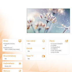 Samsung VM46B-U 46 cali Video wall Matowy 24h/7 500(cd/m2) 1920 x 1080N/A 3 lata On-Site (LH46VMBUBGBXEN)