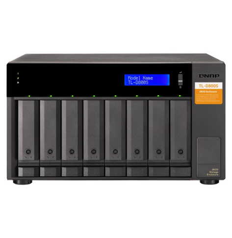 Dysk QNAP Obudowa TL-D800S-EU 8 wnęk 3.5 cala SATA HDD JBOD