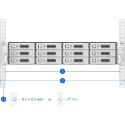 Zestaw szyn rack Synology Rail Kit RKS-02 