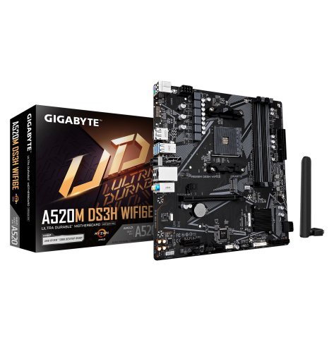 Płyta główna GIGABYTE A520M DS3H WF6E AM4 4xDDR4 4xSATA 1xM.2