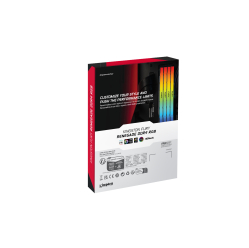 Pamięć KINGSTON 128GB 3600MHz DDR4 CL18 DIMM Kit of 4 FURY Renegade RGB