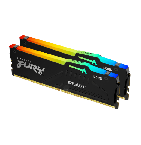 Pamięć KINGSTON 128GB 5600MHz DDR5 CL36 DIMM Kit of 2 FURY Beast RGB