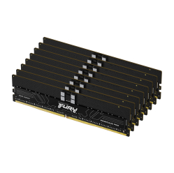 Pamięć KINGSTON 128GB 7600MHz DDR5 ECC Reg CL40 DIMM Kit of 8 FURY Renegade Pro Black