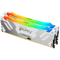 Pamięć KINGSTON 64GB 6400MHz DDR5 CL32 DIMM Kit of 2 FURY Renegade RGB White XMP