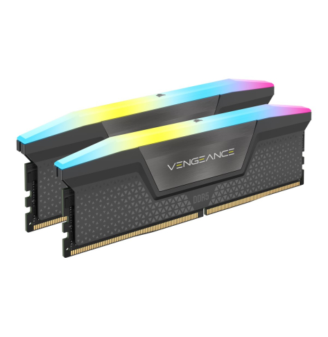 Pamięć CORSAIR VENGEANCE RGB 64GB 2x32GB DDR5 5600MHz DIMM Unbuffered 40-40-40-77 Std PMIC XMP 3.0 Black Heatspreader Black PCB 1.25V