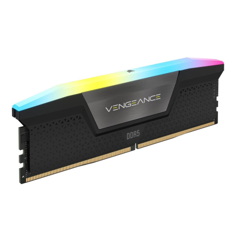 Pamięć CORSAIR VENGEANCE RGB DDR5 16GB 1x16GB DDR5 5200 CL40-40-40-77 1.25V Intel XMP Desktop - Black