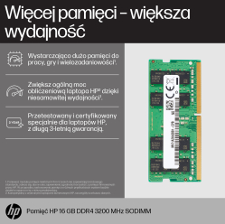 Pamięć HP 16GB 1x16GB DDR4 3200 SODIMM