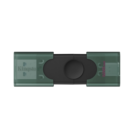 Pendrive KINGSTON DTDEG2/128GB 128GB USB-A USB-C 3.2 Gen 1 DataTraveler DuoG2 czarno-zielony