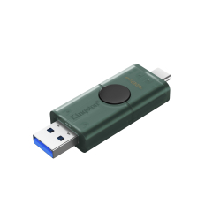 Pendrive KINGSTON DTDEG2/128GB 128GB USB-A USB-C 3.2 Gen 1 DataTraveler DuoG2 czarno-zielony