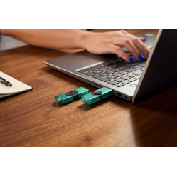 Pendrive KINGSTON DTDEG2/128GB 128GB USB-A USB-C 3.2 Gen 1 DataTraveler DuoG2 czarno-zielony