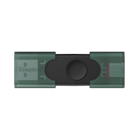 Pendrive KINGSTON DTDEG2/256GB 256GB USB-A USB-C 3.2 Gen 1 DataTraveler DuoG2 czarno-zielony