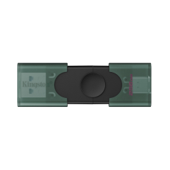 Pendrive KINGSTON DTDEG2/256GB 256GB USB-A USB-C 3.2 Gen 1 DataTraveler DuoG2 czarno-zielony