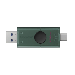 Pendrive KINGSTON DTDEG2/256GB 256GB USB-A USB-C 3.2 Gen 1 DataTraveler DuoG2 czarno-zielony