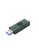 Pendrive KINGSTON DTDEG2/256GB 256GB USB-A USB-C 3.2 Gen 1 DataTraveler DuoG2 czarno-zielony