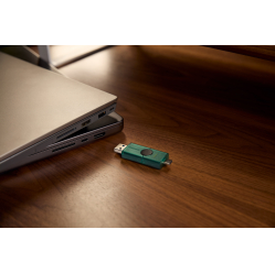 Pendrive KINGSTON DTDEG2/256GB 256GB USB-A USB-C 3.2 Gen 1 DataTraveler DuoG2 czarno-zielony