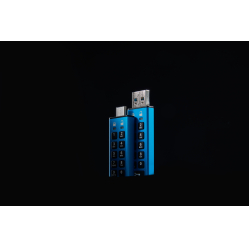 Pendrive KINGSTON IKKP200/512GB 512GB USB-A 3.2 Gen 1 IronKey Keypad 200 FIPS 140-3 Lvl 3 Pending AES-256 Encrypted niebieski