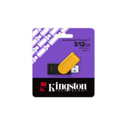Pendrive KINGSTON DTXS/512GB 512GB USB 3.2 Gen 1 DataTraveler Exodia S czarno-żółty