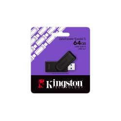 Pendrive KINGSTON DTXS/64GB 64GB USB 3.2 Gen 1 DataTraveler Exodia S czarny