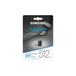 Pendrive Samsung MUF-512AB/APC FIT Plus 512GB USB-A 3.2 Gen 1 czarny, stal nierdzewna