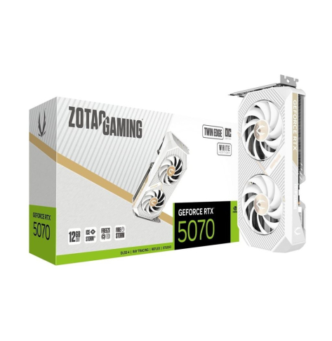 Karta graficzna ZOTAC GAMING GeForce RTX 5070 Twin Edge OC WHITE ED 12GB GDDR7