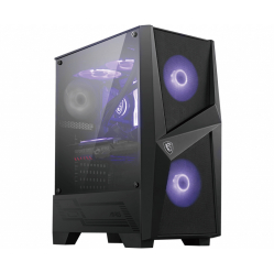 Obudowa MSI MAG FORGE 100M RGB Szkło hartowane Fan Midi Tower czarna