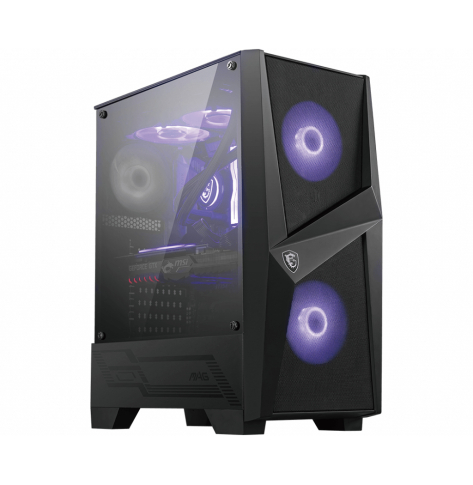 Obudowa MSI MAG FORGE 100M RGB Szkło hartowane Fan Midi Tower czarna
