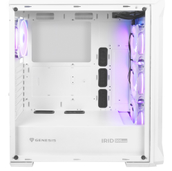 Obudowa NATEC NPC-1872 GENESIS Irid 505 ARGB Midi Tower biała