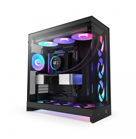 Obudowa NZXT CM-H92FB-R1 H9 FLOW RGB (2025) z oknem Midi Tower czarna