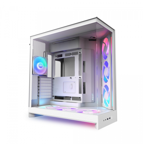Obudowa NZXT CM-H92FW-P1 H9 FLOW RGB+ Midi tower z oknem biała 