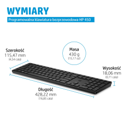 Klawiatura bezprzewodowa HP 450