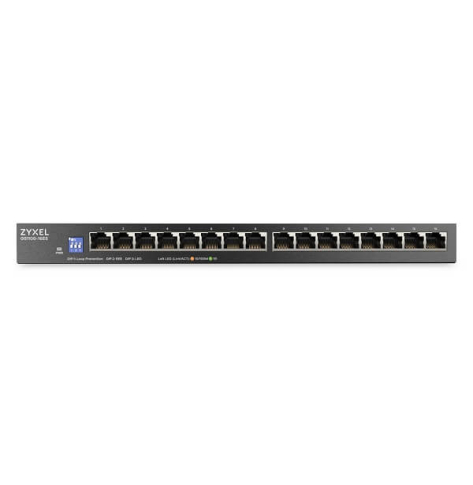 Switch ZYXEL GS1100-16ES Slimline 16 port Gigabit DIP selector Unmanaged