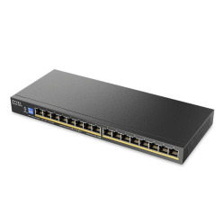 Switch ZYXEL GS1100-16EPS Slimline PoE+ 135W 16 port Gigabit DIP selector Unmanaged