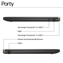 Laptop Laptop HP Spectre x360 16-aa0233nw 16 2.8K Touch OLED AG Ultra 7-155H 16GB 1TB RTX4050 W11Pro 2Y