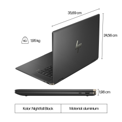 Laptop Laptop HP Spectre x360 16-aa0233nw 16 2.8K Touch OLED AG Ultra 7-155H 16GB 1TB RTX4050 W11Pro 2Y